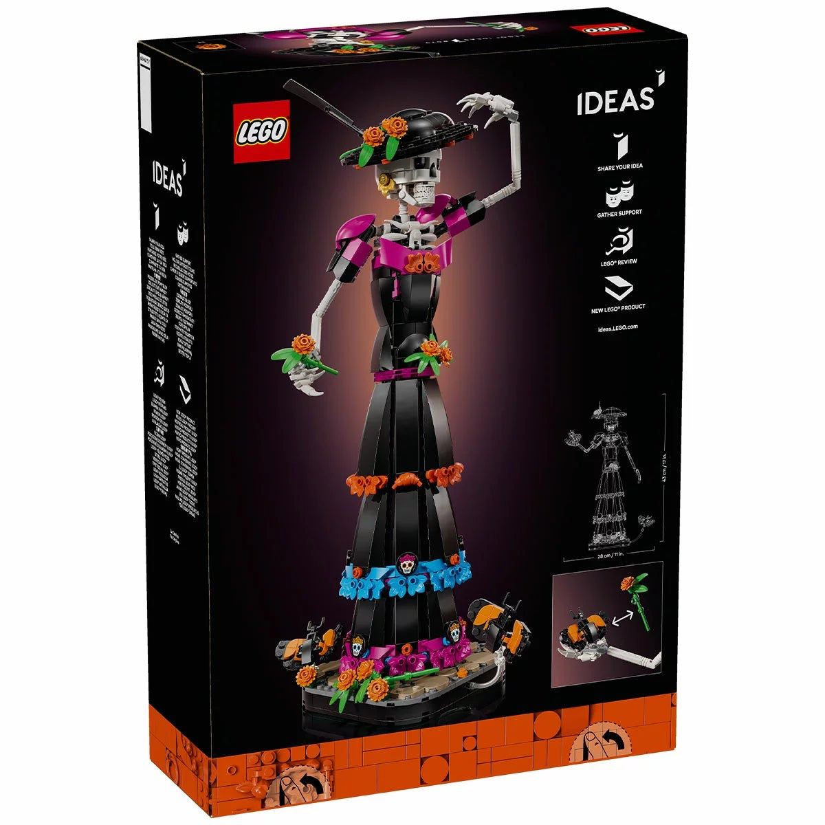 LEGO Ideas La Catrina 21372 Skeleton Figurine Day of the Dead 1212 Pieces 18+