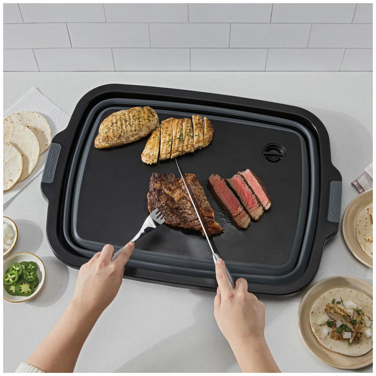 Cuisinart Expandable 4-in-1 Food Prep Tub 17.4L Portable BBQ Kitchen Storage