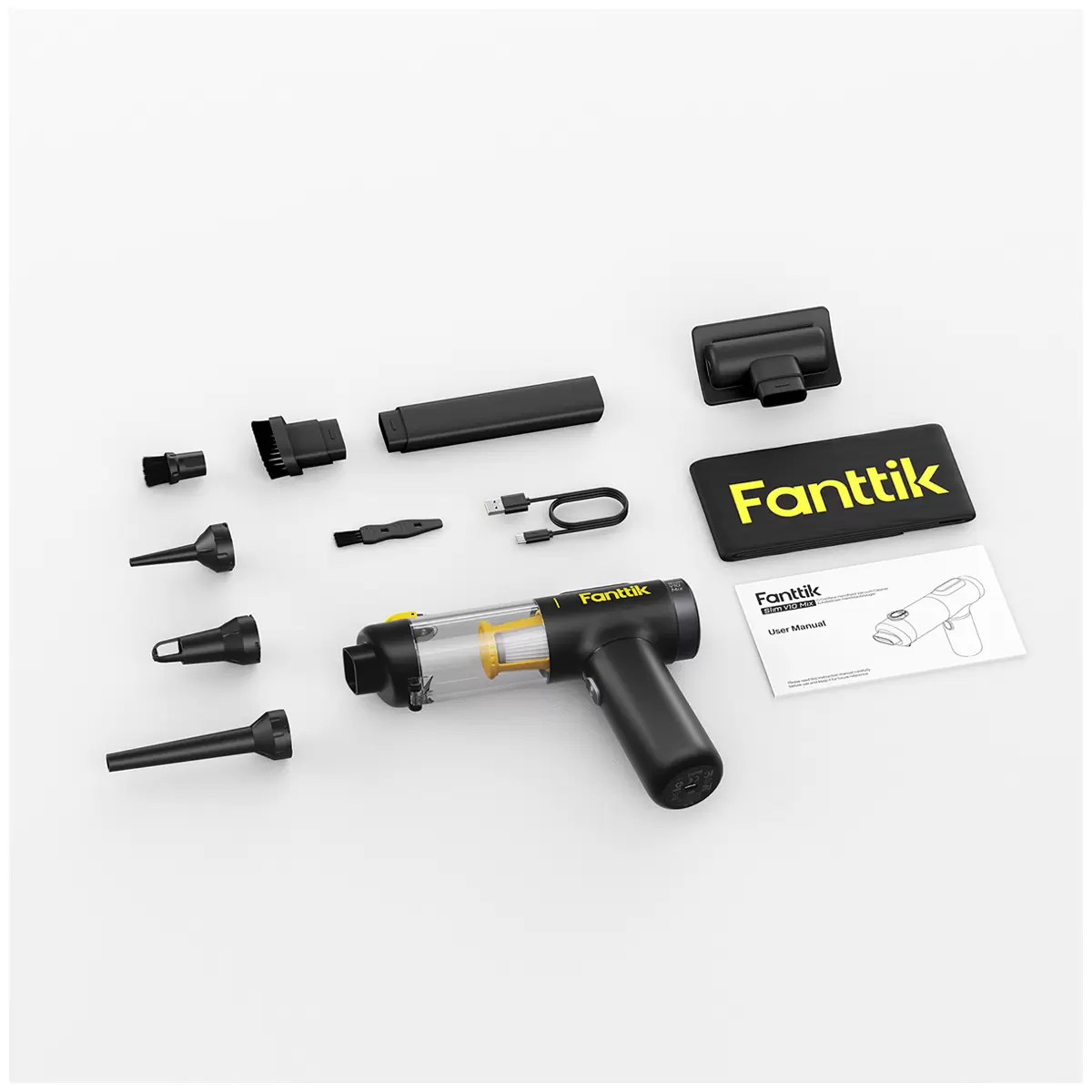 Fanttik X200 Wireless Car Vacuum Powerful Suction Rechargeable Portable Cleaner