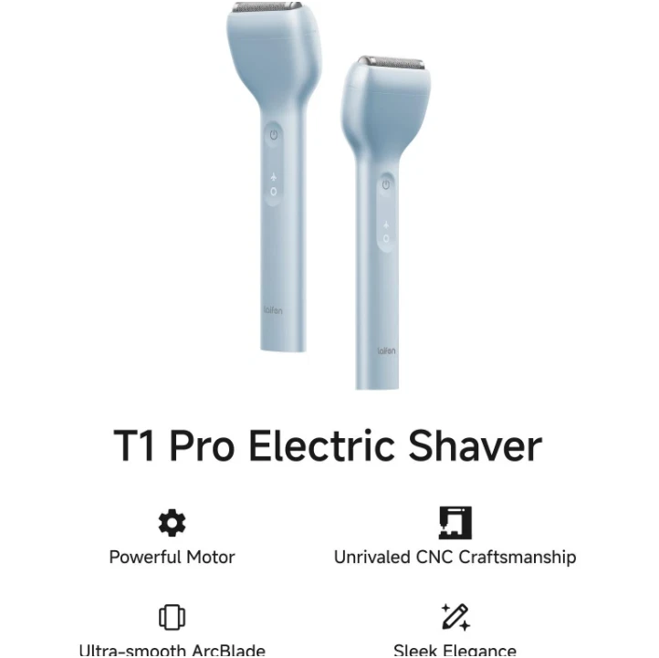 Laifen T1 Pro 1-Blade Electric Shaver Blue 12000 CPM Waterproof USB-C Trimmer