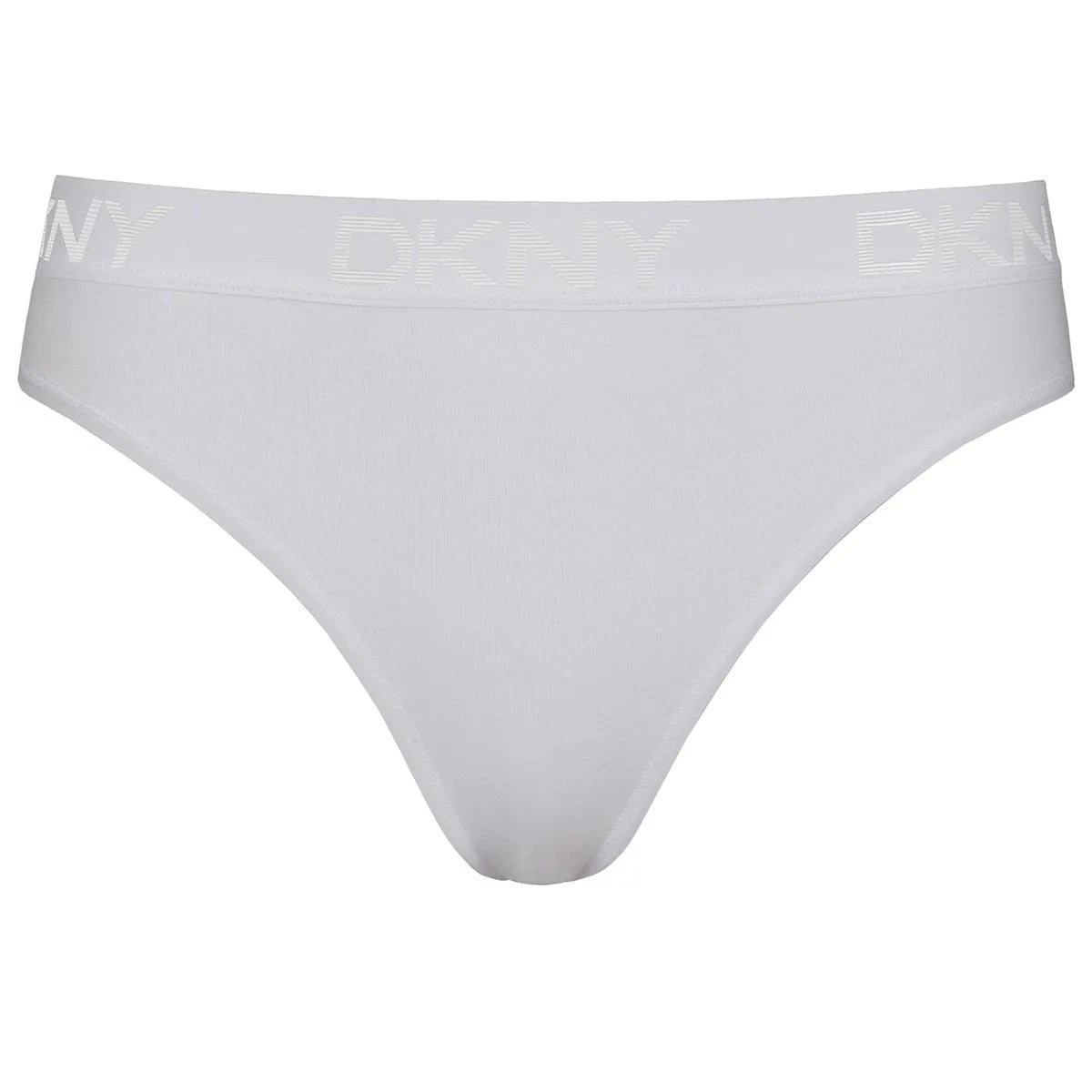 DKNY Women's Bikini Brief 4 Pack White Black Small Soft Stretch Cotton