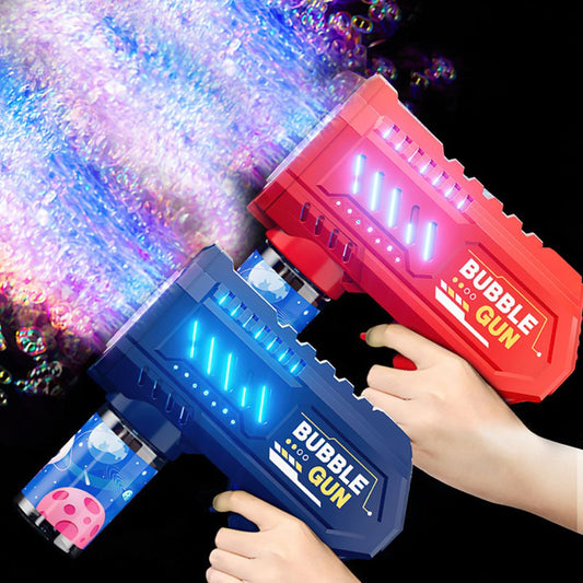 Kids Electric Bubble Gun with 10-Hole Handheld Design
