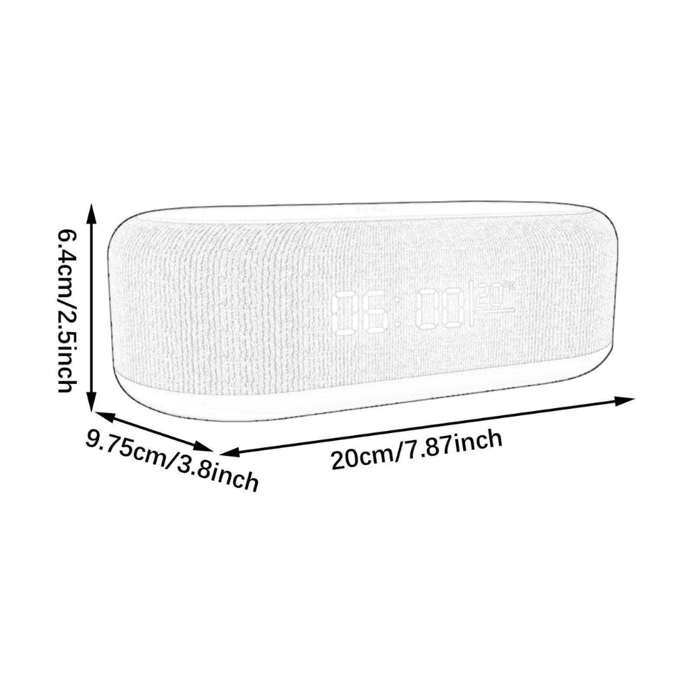 Wireless Fast Charging Digital Alarm Clock with Temperature Display