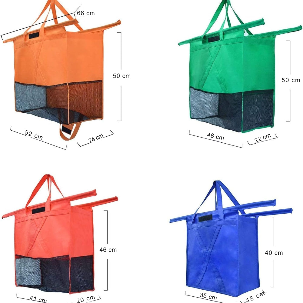 Foldable Reusable Grocery Shopping Bags Set