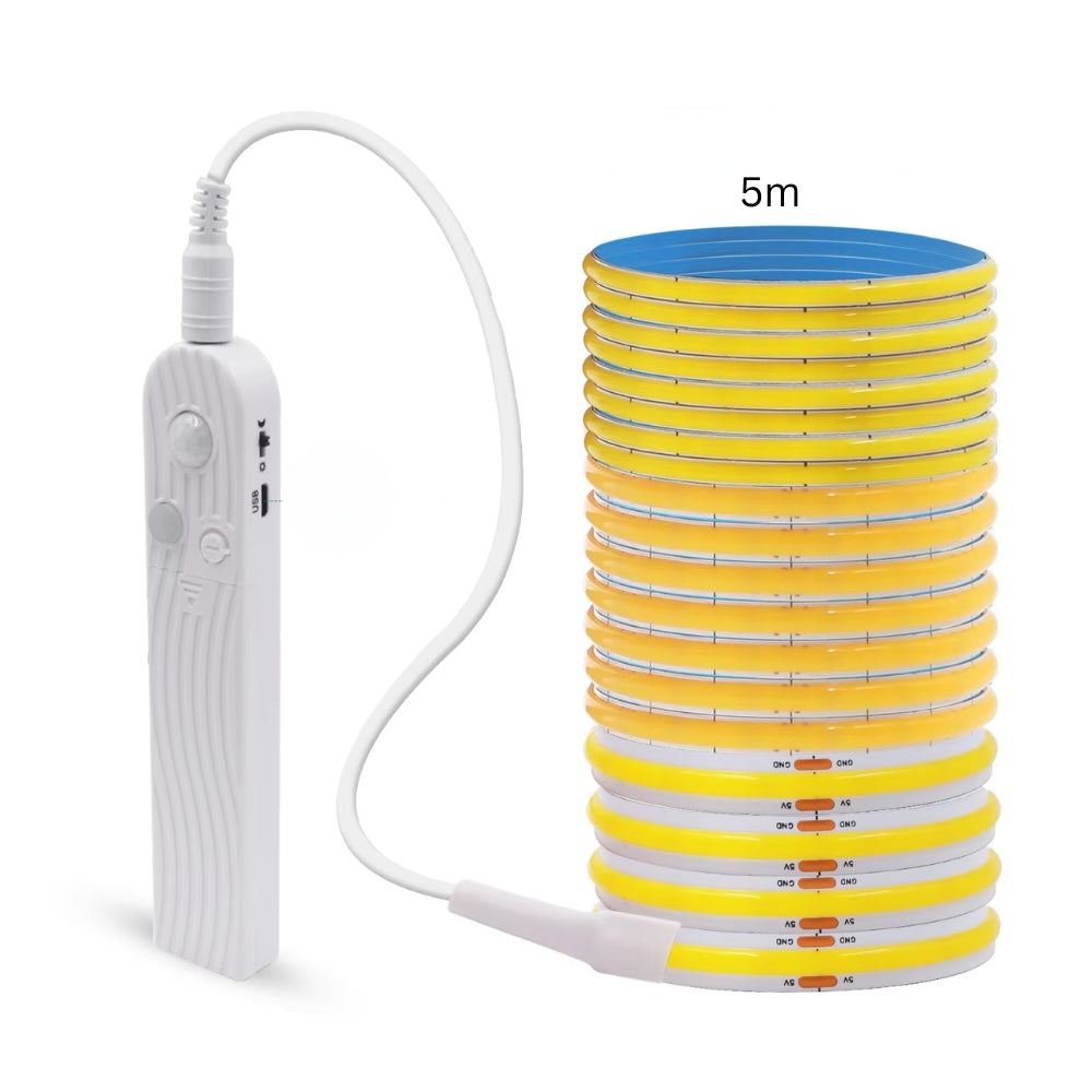 LED Strip 5V Motion Sensor Night Light Battery Powered