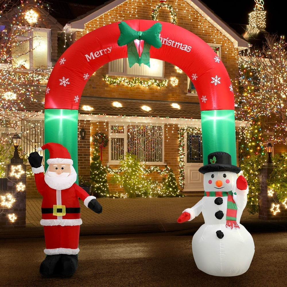 Christmas Inflatable Archway with LED Lights