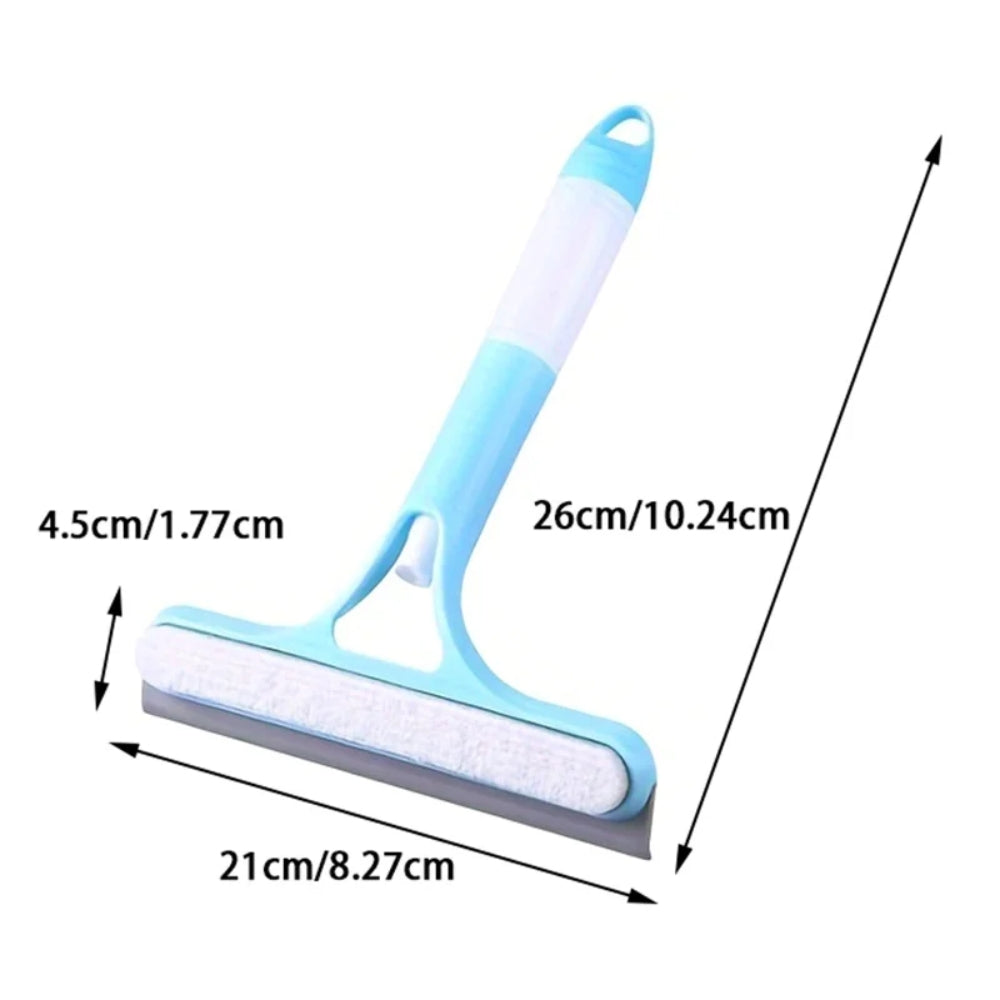3 in 1 Squeegee Multifunctional Glass Cleaning Tool with Spray Bottle