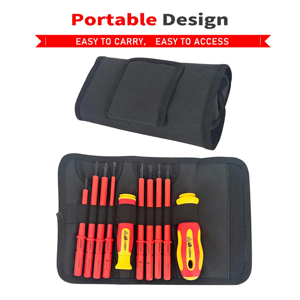 10Pcs Interchangeable Blade VDE Insulated Screwdriver Set