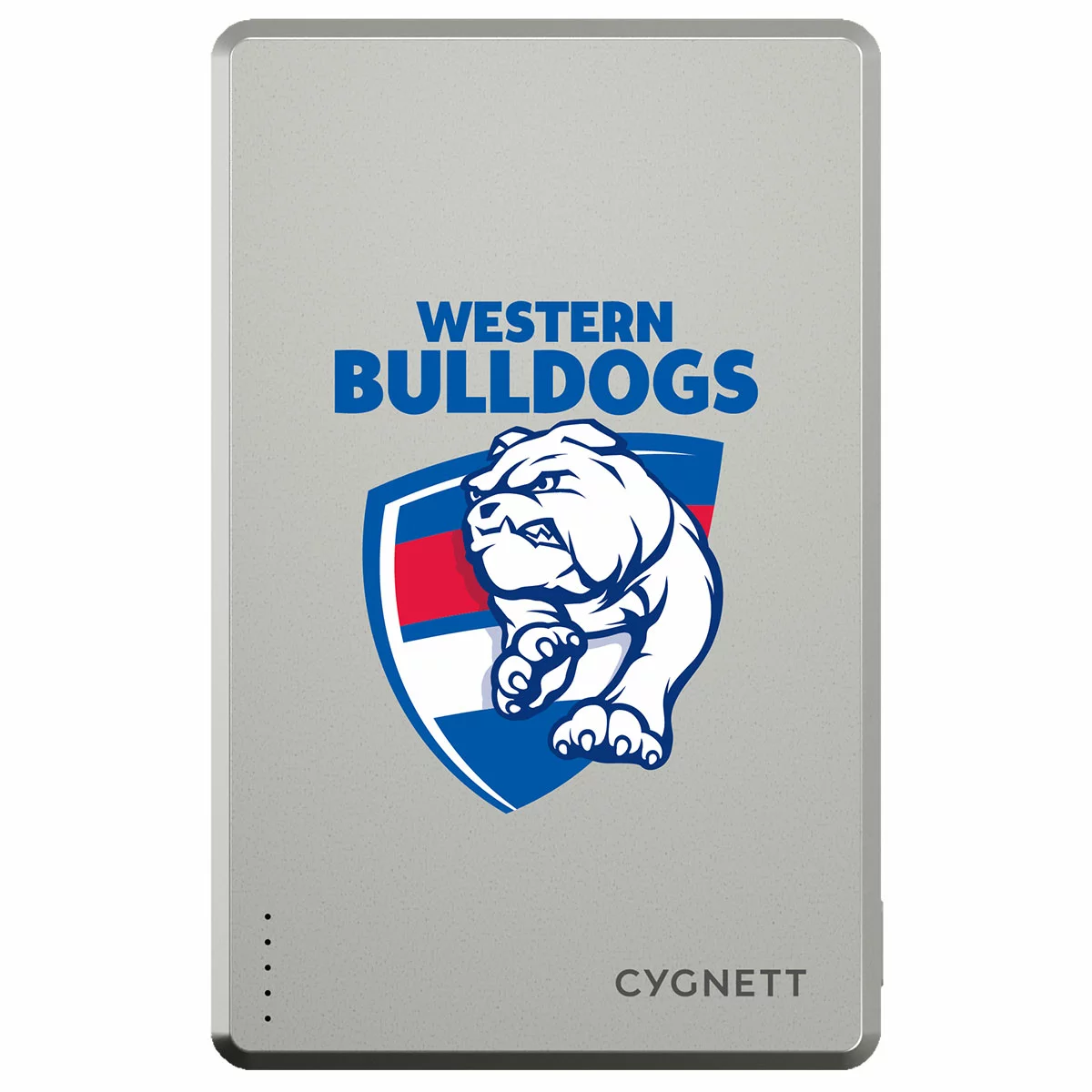 Cygnett 5K Slim Mag Portable Magnetic Wireless Power Bank USB-C Western Bulldogs