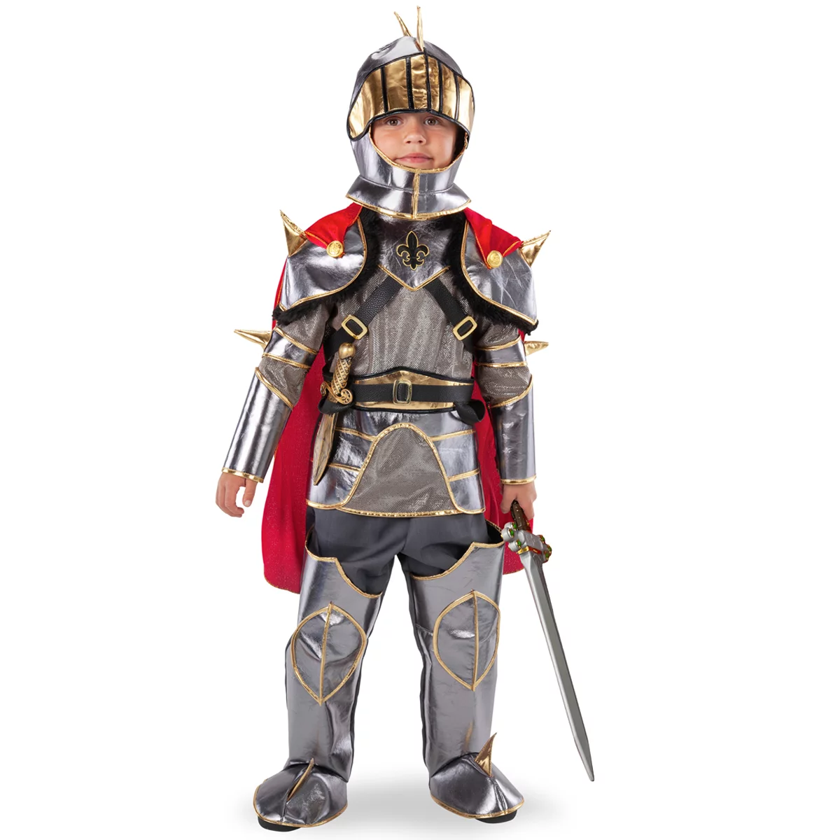 Teetot Adventure Factory Knight Costume Kids Size 5/6 with Accessories