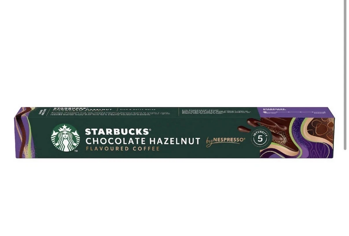 Starbucks Nespresso Chocolate Hazelnut Coffee Capsules 120 Pack Blonde Roast