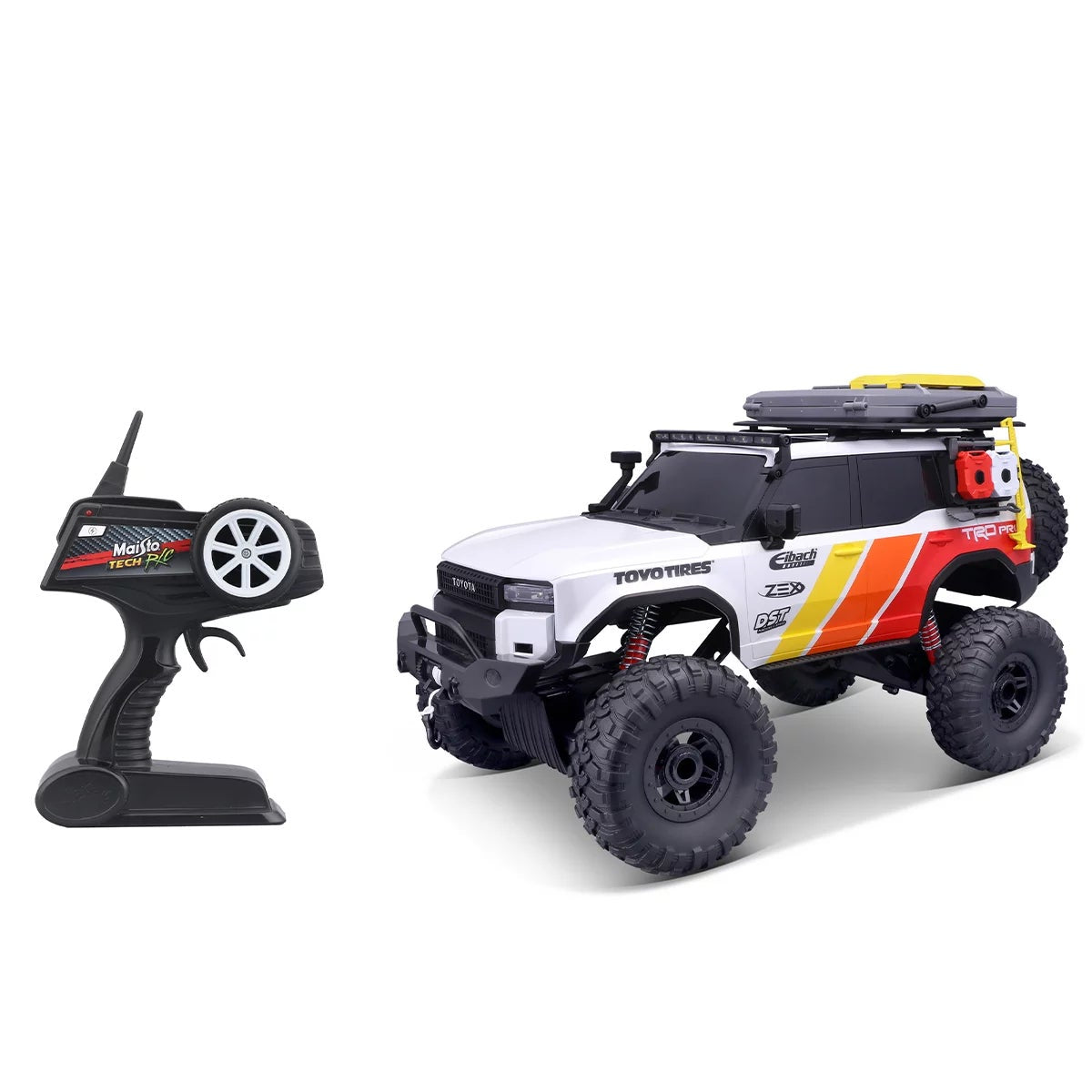 Maisto Tech Toyota Land Cruiser Xtreme Overland RC 4WD White Remote Car