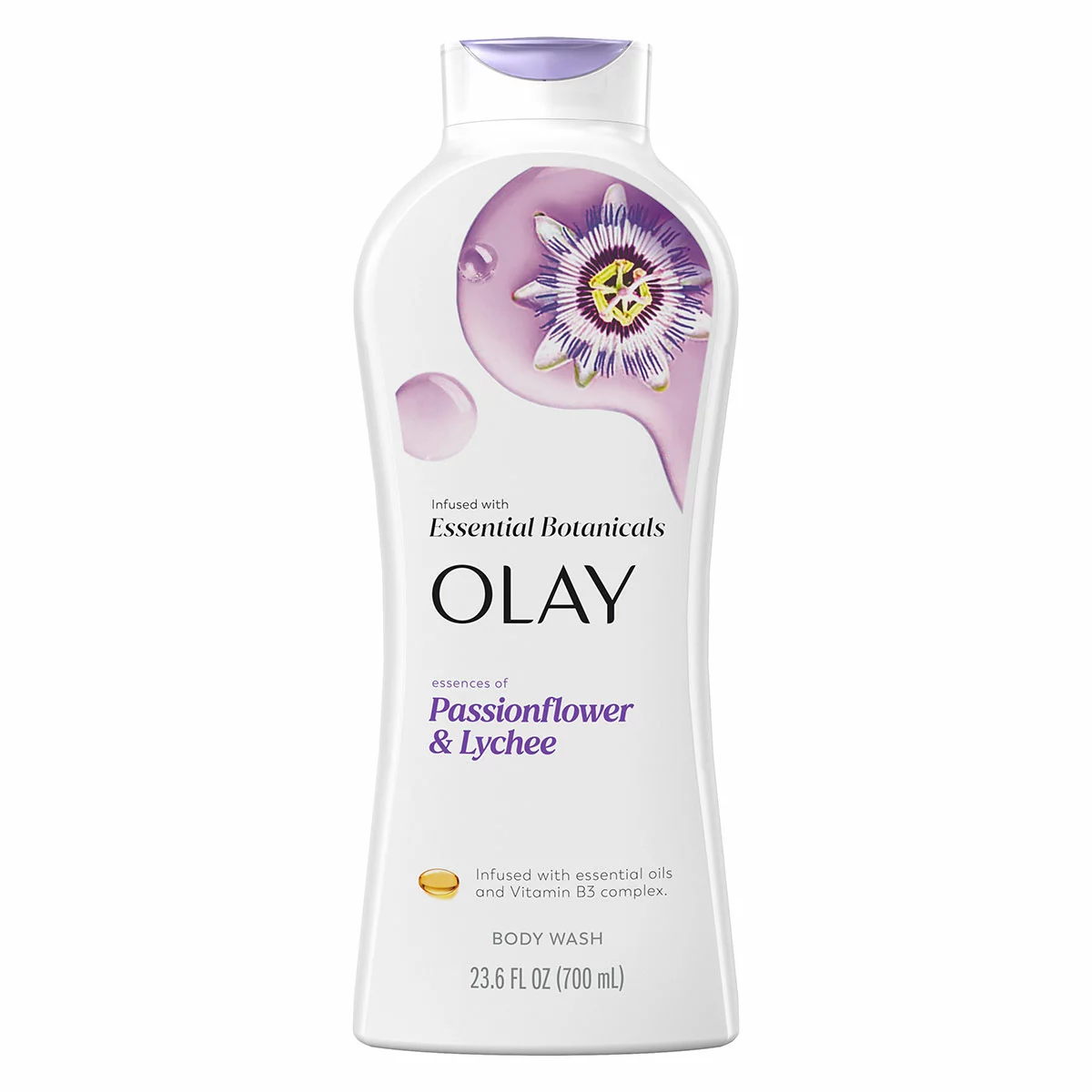 Olay Essential Botanicals Body Wash 3 x 700ml Moisturising Vitamin B3 Complex