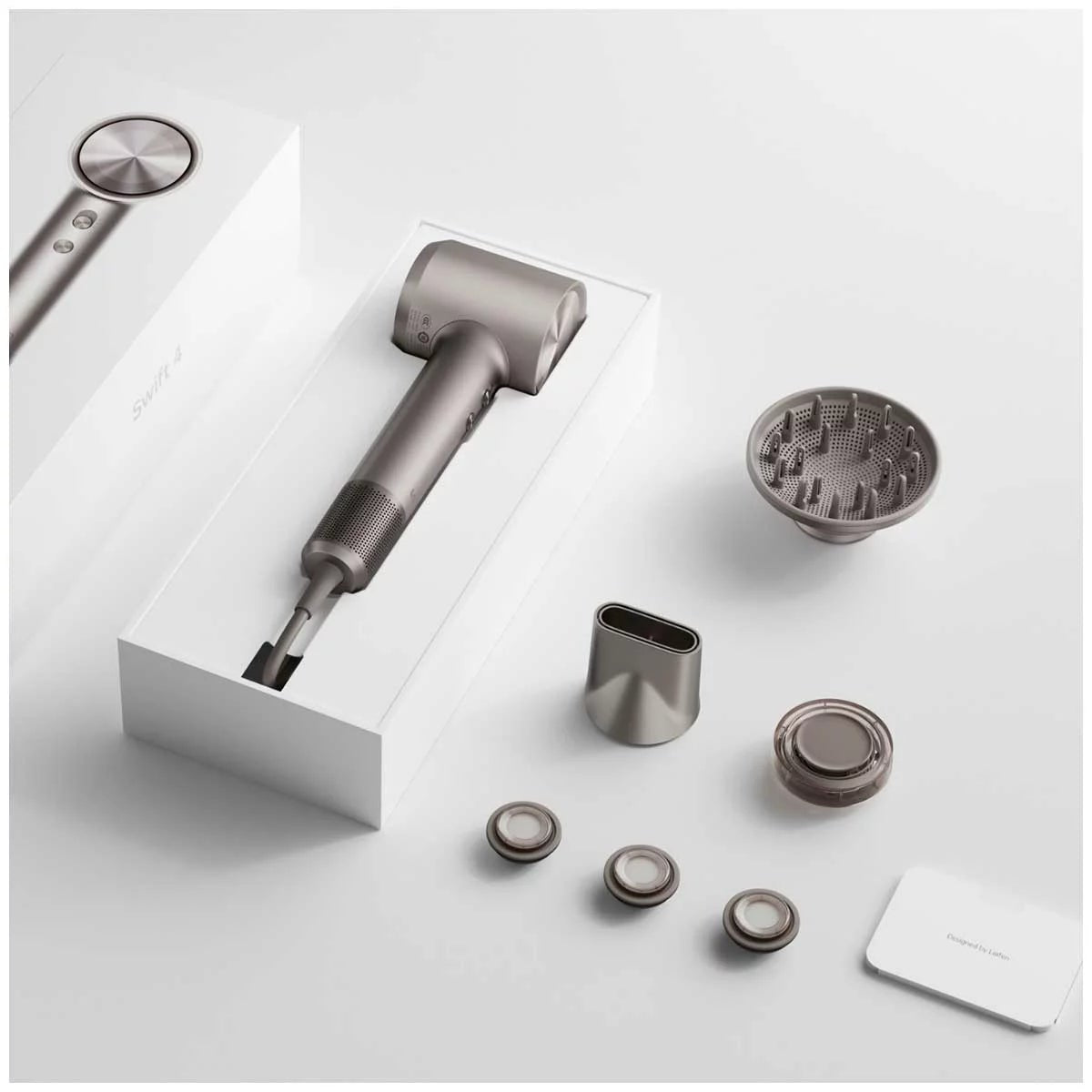 Laifen Swift 4 High Speed Hair Dryer Titanium 400M Ionic 3 Nozzles