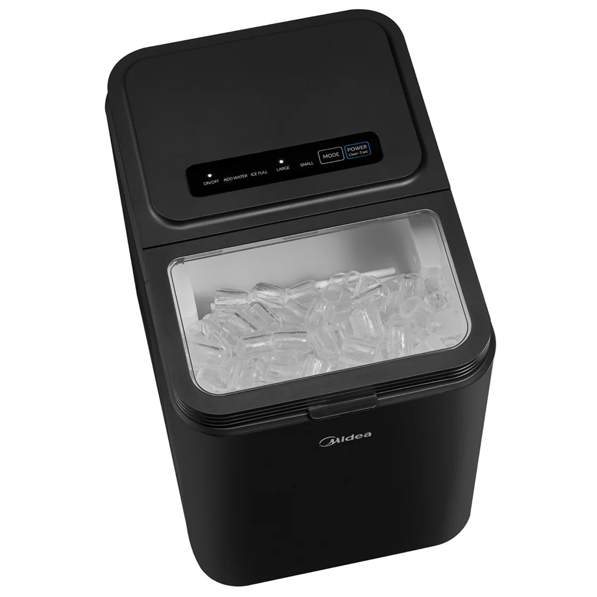 Portable Midea Ice Maker 12kg Daily Output Countertop Ice Machine Black
