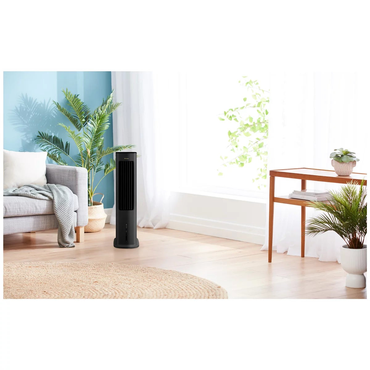 Dimplex 5L Evaporative Cooler Black 3 Speed Tower Air Cooler With Remote & Timer