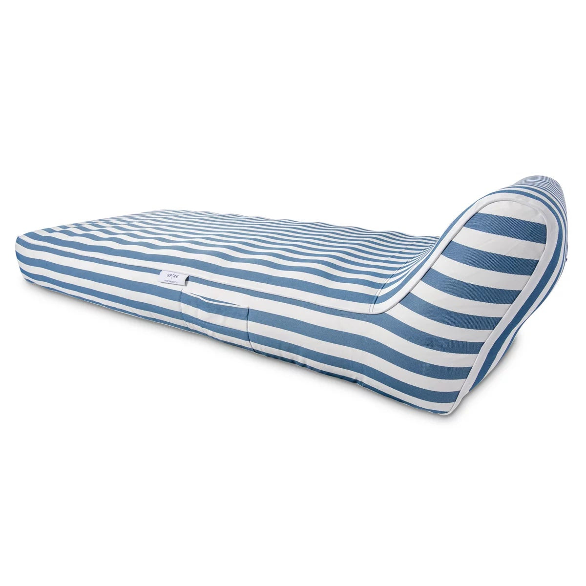 Spire Paradisus Inflatable Pool Lounge Blue Stripe 2 Air Chambers Side Pockets