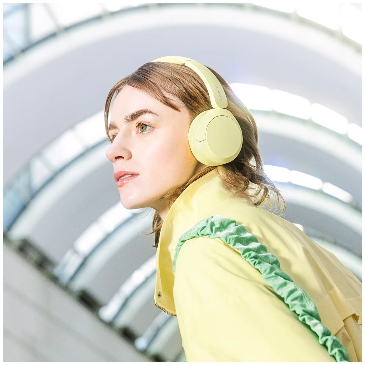 Sony WH-CH520Y Wireless On-Ear Bluetooth Headphones Yellow USB-C Fast Charge