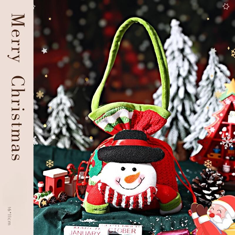 Christmas gift Festive Aussie Christmas Gift Bags: Cute Reindeer, Santa & Snowman Pouches for Xmas Treats & Gifting(moose)