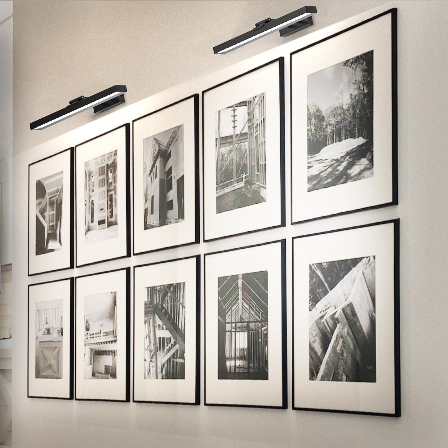 Picture Light Battery Operated, 16in Wireless Art Light for Paintings Color Temperature Adjustable Dimmable Battery Picture Light with Remote Control for Gallery Dartboard Art Bedroom Bathroom