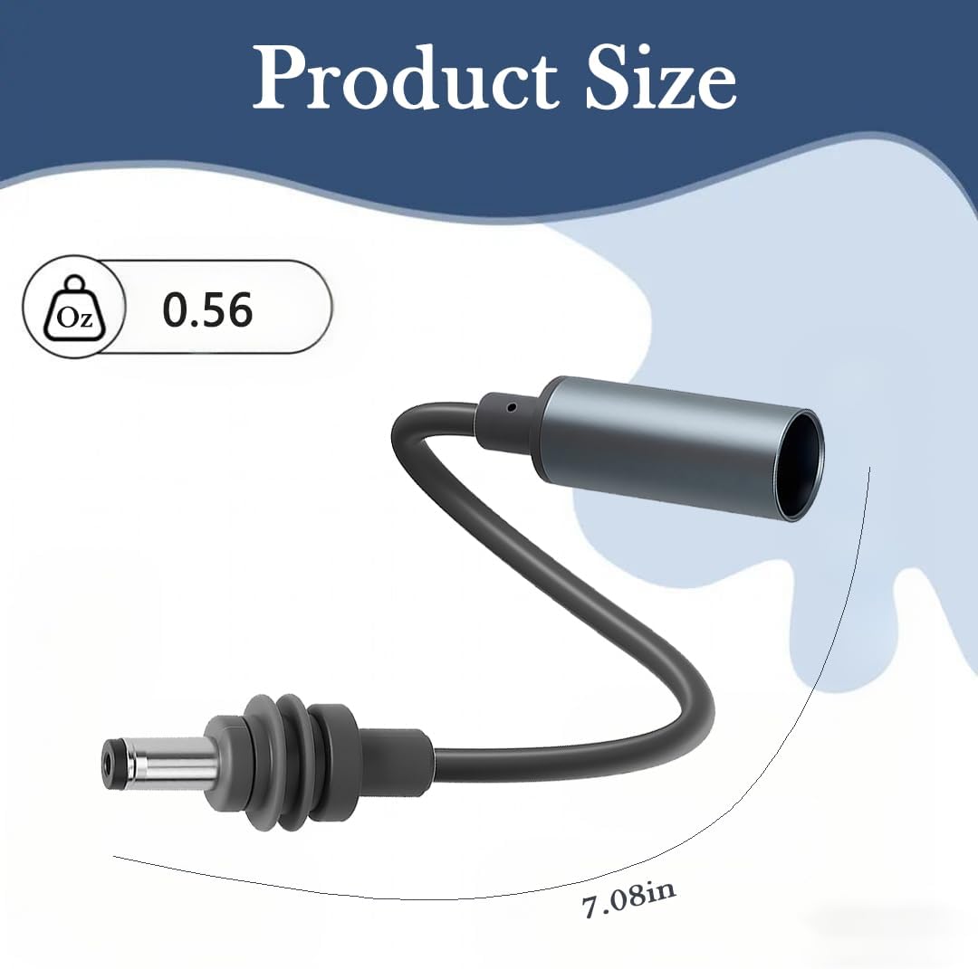 Starlink Mini DC5521 Extension Cable 7-inch,Compatible with Starlink Mini Pipe Adapter & Original Power Cable