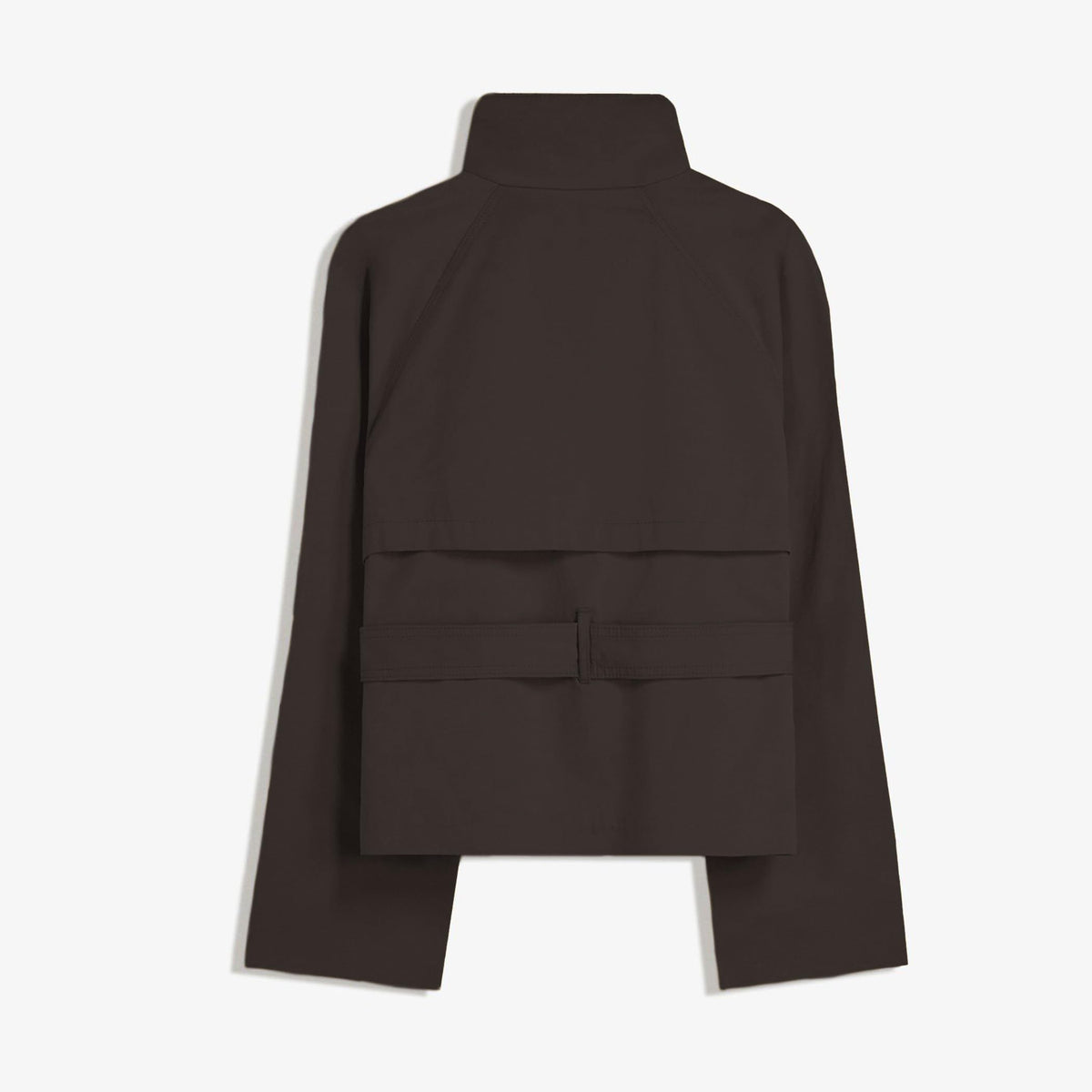 Women's short trench coat perfect for commutes, weekend getaways and layered fall outfits, XS (Dark Brown)