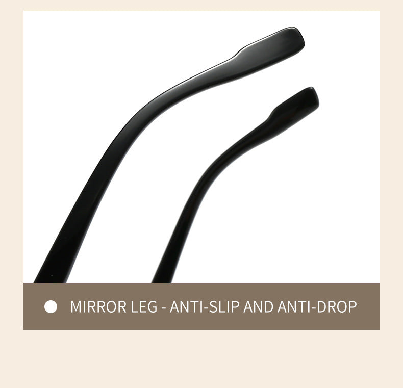 Black Frame with Translucent Pink Retro Double Bridge Square Frame Polarized Sunglasses - Driving Sun Protection Eyewear