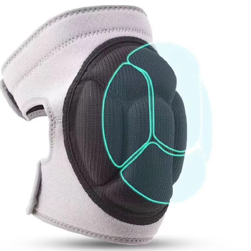 2 Pack Black Thick EVA Foam Knee Pads Anti-Slip Breathable Sponge Knee Guards for Gardening Flooring Dance Volleyball & Work Impact Protection(Size L)