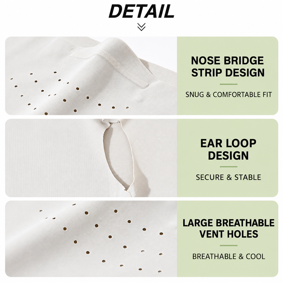 Dark Gray Breathable Sun Face Cover with Neck Drape - Lightweight Outdoor Face Mask with Ear Loops, Nose Bridge Strip and Vent Holes for Cycling, Fishing and Hiking