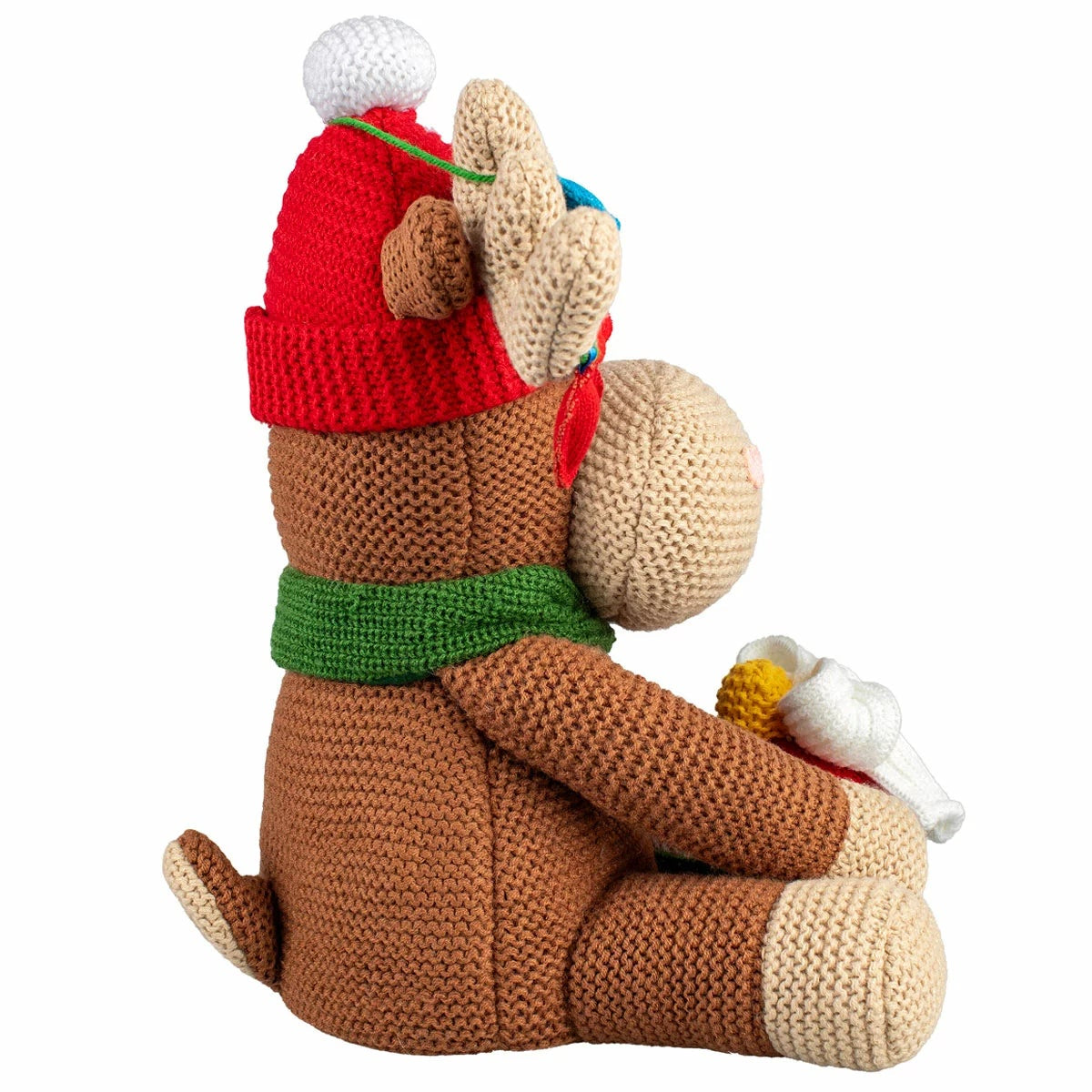 Christmas Knit Moose & Polar Bear 2 Piece Set 40.6cm Shelf Decor Figurines
