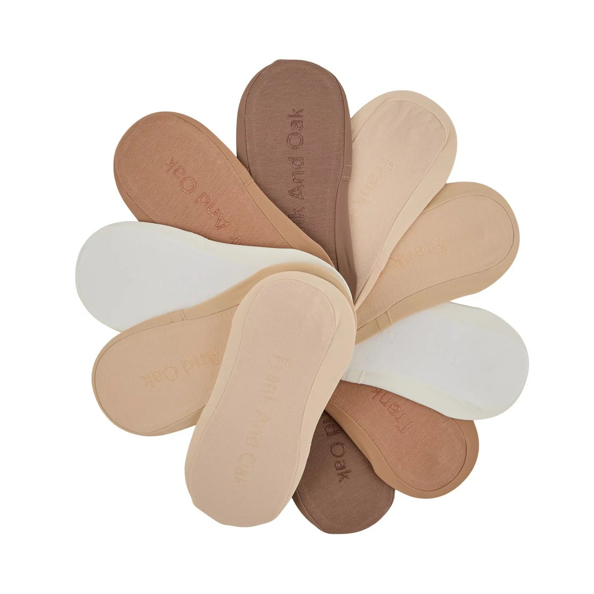 Frank And Oak Women's 10 Pack Liner Socks Nude Low Profile Cushioned