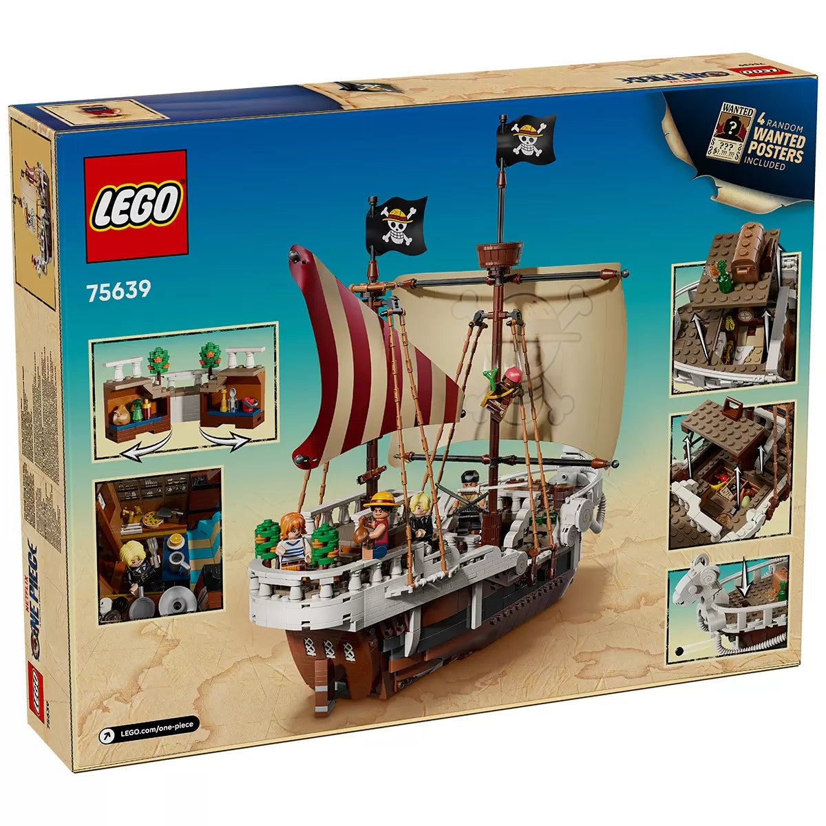 LEGO 75639 ONE PIECE The Going Merry Pirate Ship Building Set 1376 Pieces