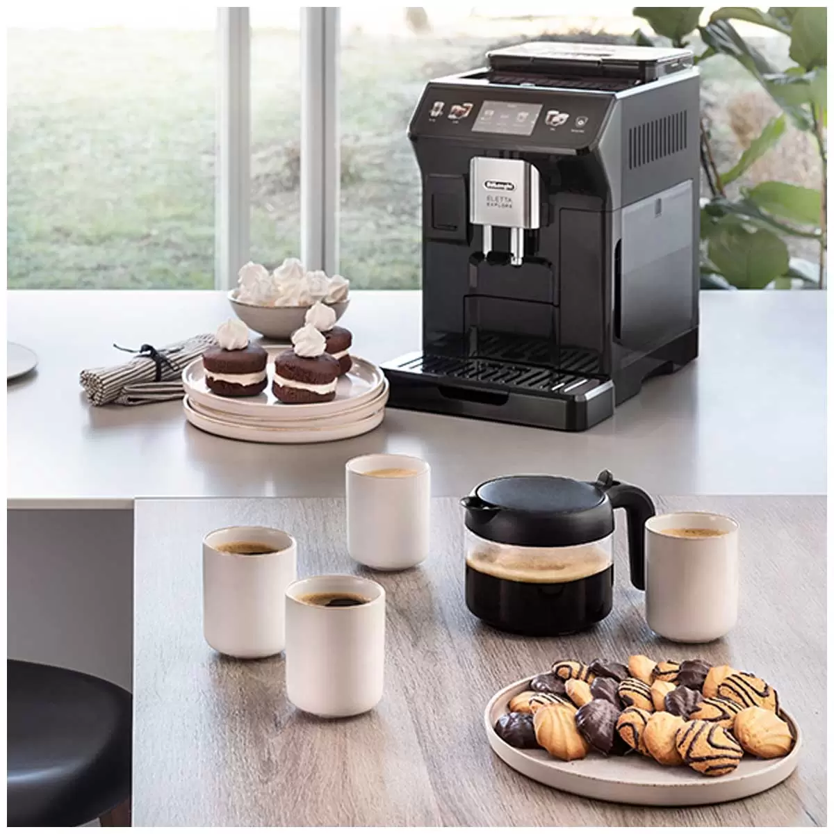 DeLonghi ECAM45055G Automatic Espresso Coffee Machine Touch Display Grey