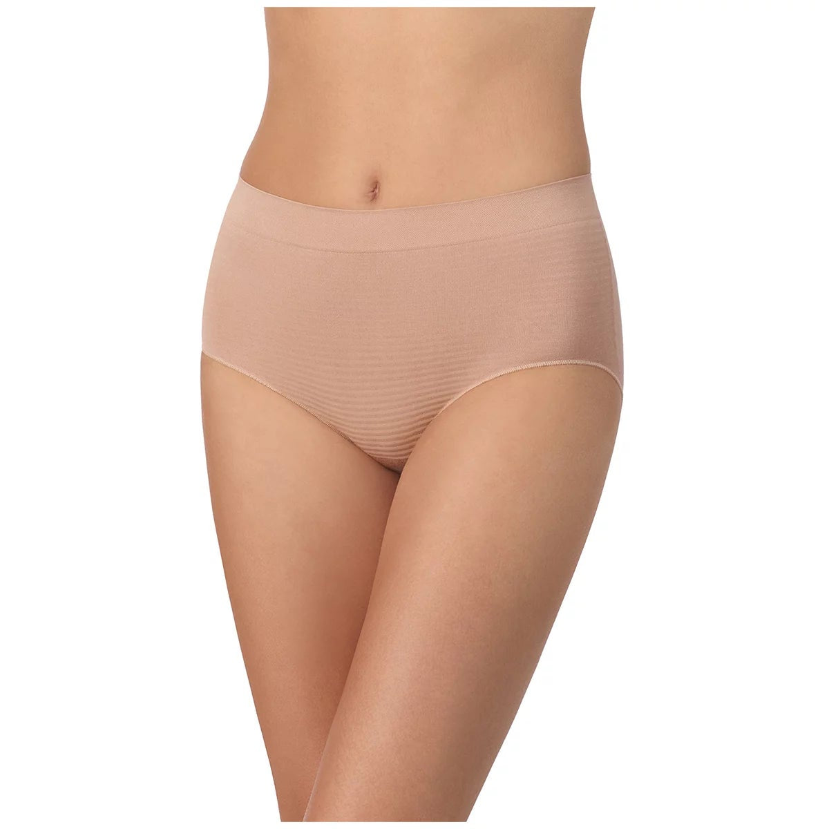 Carole Hochman Womens Seamless Briefs 5 Pack Large Black Nude Full Coverage