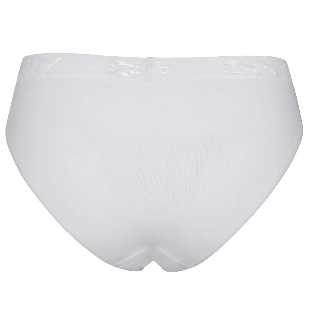 DKNY Women's Bikini Brief 4 Pack White Black Large Soft Stretch Cotton