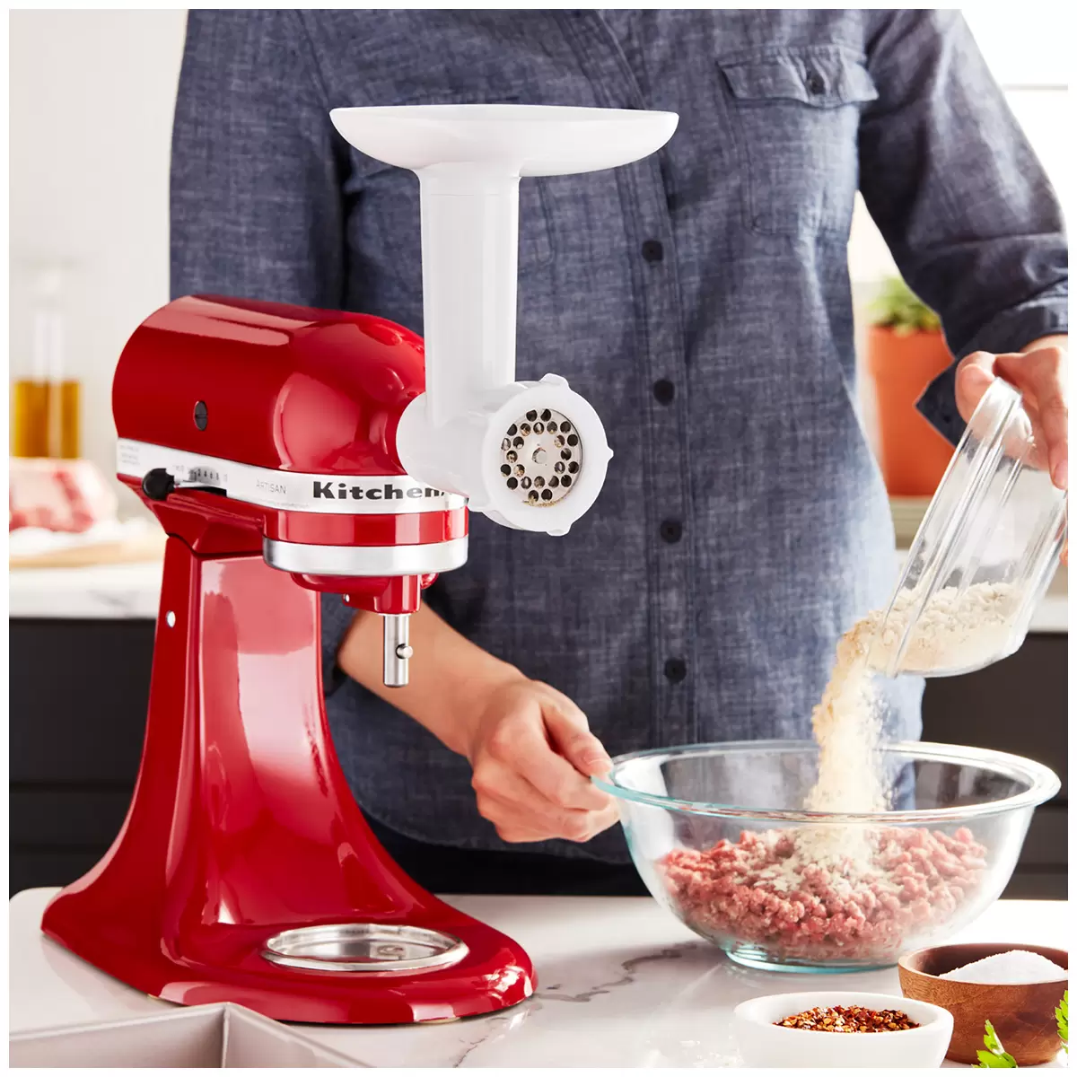 KitchenAid Food Grinder Attachment 5KSMFGAA Free Shipping