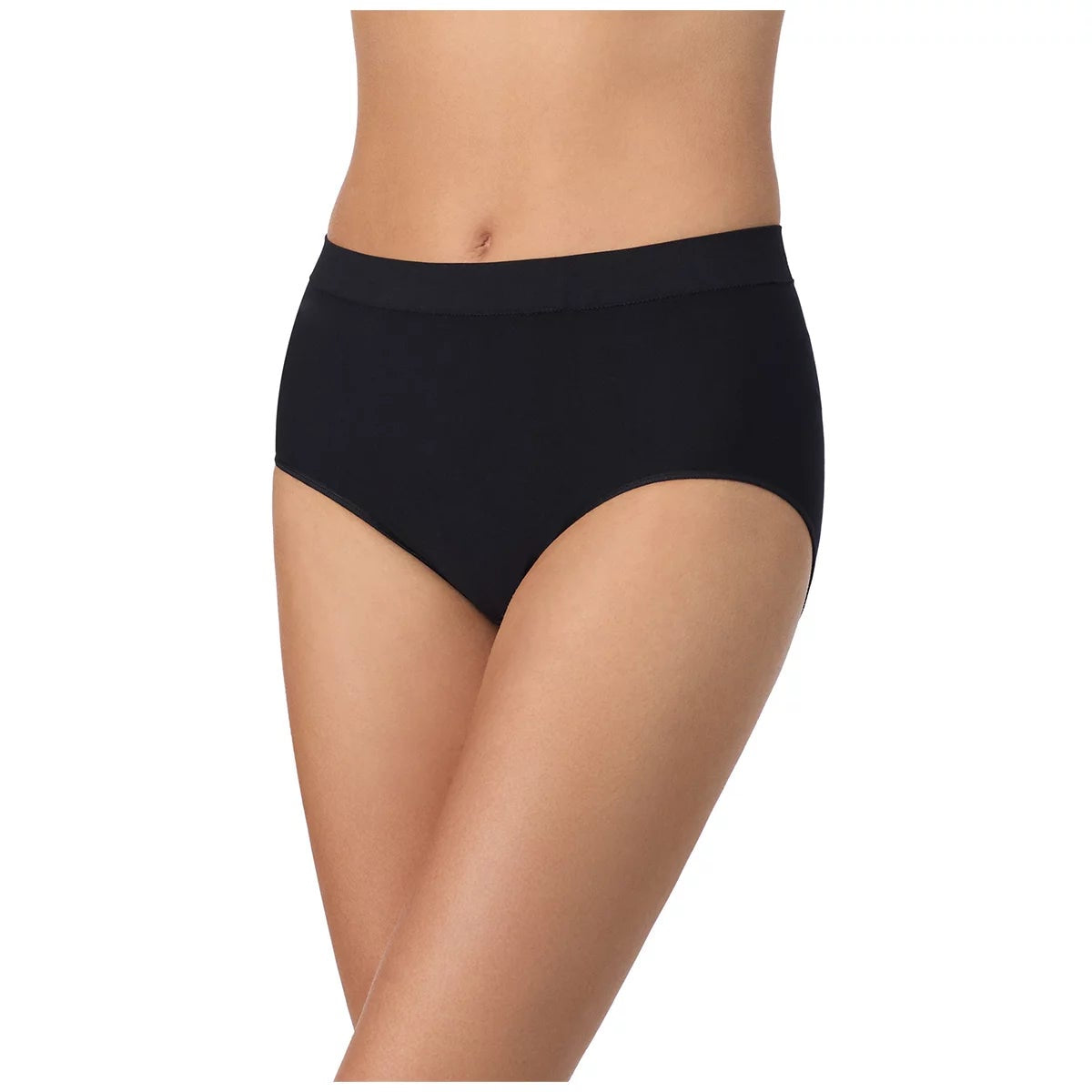 Carole Hochman Womens Seamless Briefs 5 Pack Large Black Nude Full Coverage