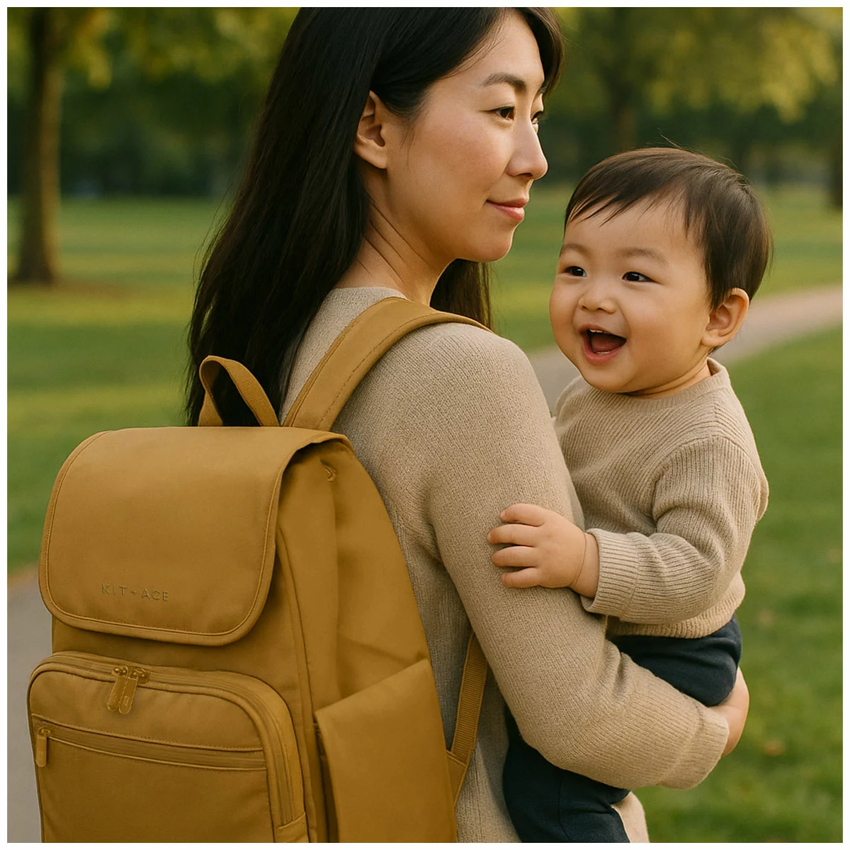 Kit + Ace Baby Bag Set Tan - Free Shipping