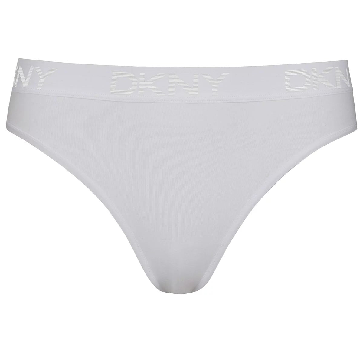 DKNY Women's Bikini Brief 4 Pack White Black Medium Soft Stretch Cotton