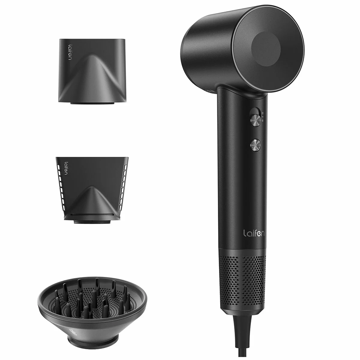 Laifen Swift Special Hair Dryer Black 200M Negative Ions Low Noise Fast Drying