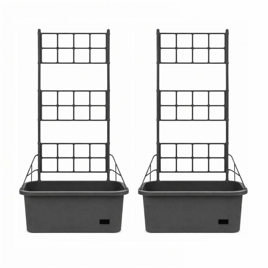 Greenlife Mobile Vege Patch With Trellis 2 Pack Self Watering Raised Garden Plan