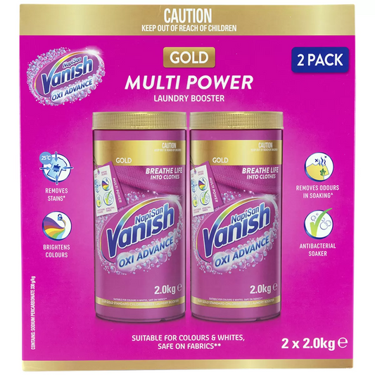 Vanish Napisan Oxi Action Powder 4kg Tough Stain Remover Laundry Cleaner