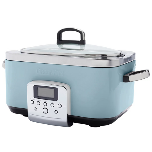 GreenPan 6L Slow Cooker CC005725-003 Blue Haze Home Kitchen Cookware Free Shipping