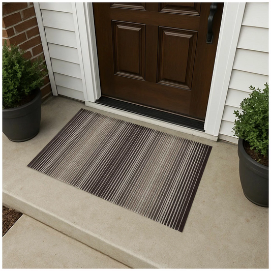 Korhani Studio Loopscraper Door Mat 60 x 90cm Heavy Duty Brown