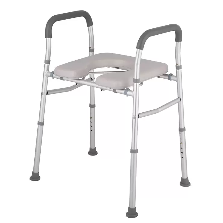 Altus Heavy Duty Bedside Commode Raised Toilet Seat Shower Chair Free Shipping