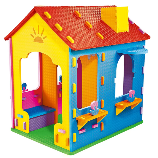 Funhouse EVA Foam Playhouse for Kids – 2 Room Toy House Colourful Safe Design Free Shipping