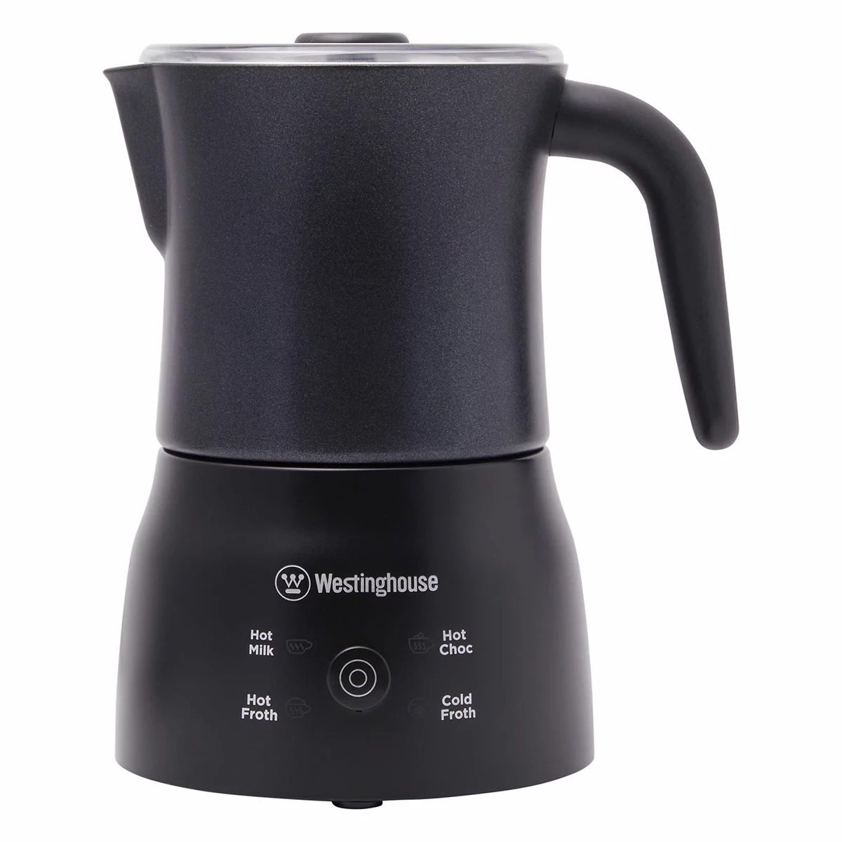 Westinghouse 250ml Automatic Electric Milk Frother Jug Black Dishwasher Safe