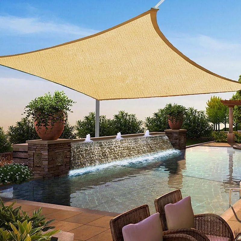 Summer UV Block Sun Shade Sail Cover for Patio Garden Sandbox