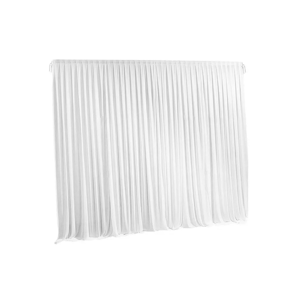 10ft White Pleated Decoration Wedding Photography Backdrop Curtain