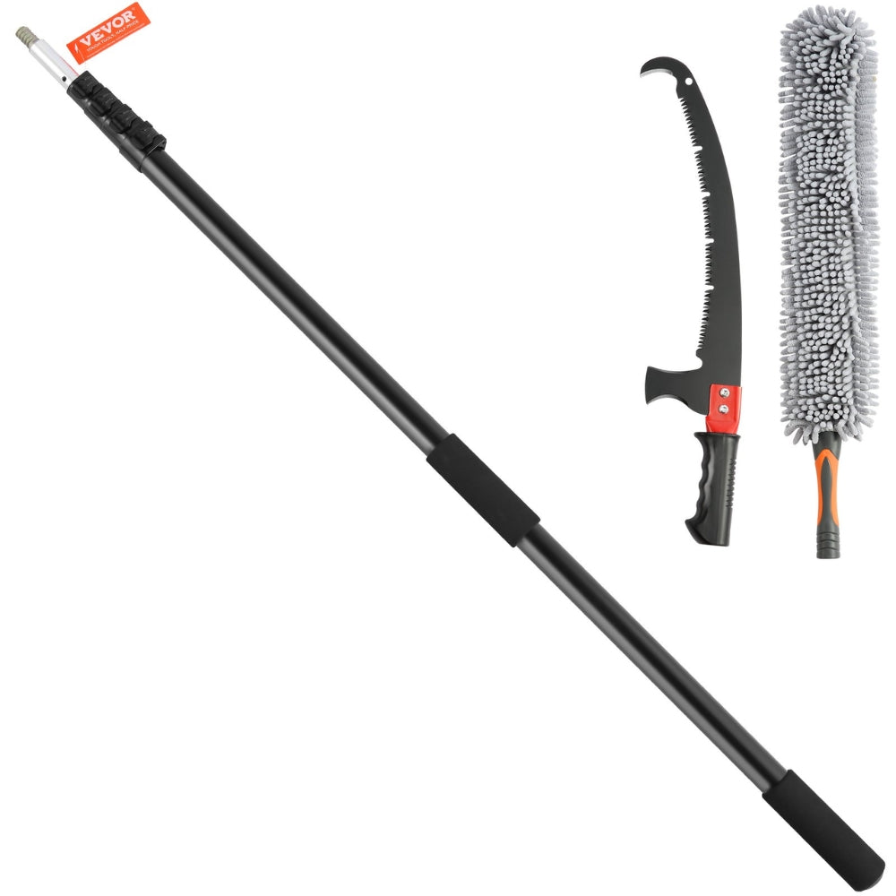 Manual Pole Saw Extendable Tree Pruner Sharp Steel Blade